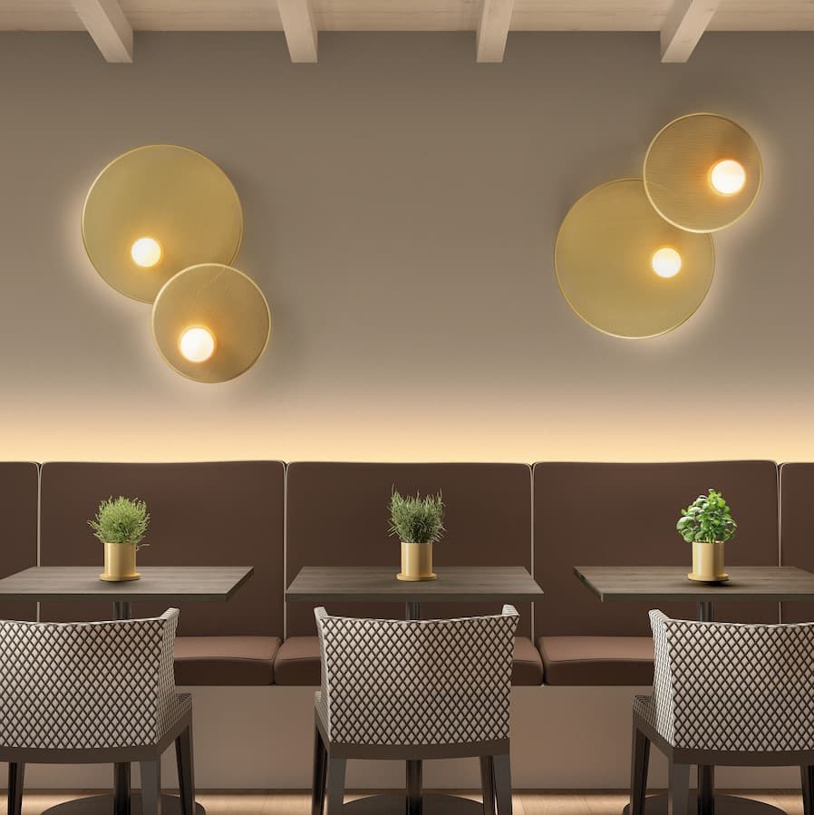 Haze Mesh Wall Light - 30cm in Black-img-3