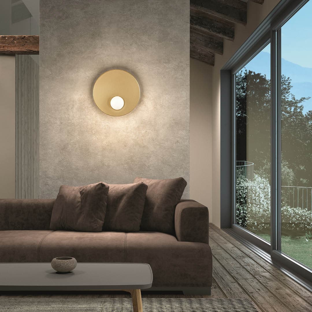 Haze Mesh Wall Light - 30cm in Gold-img-1