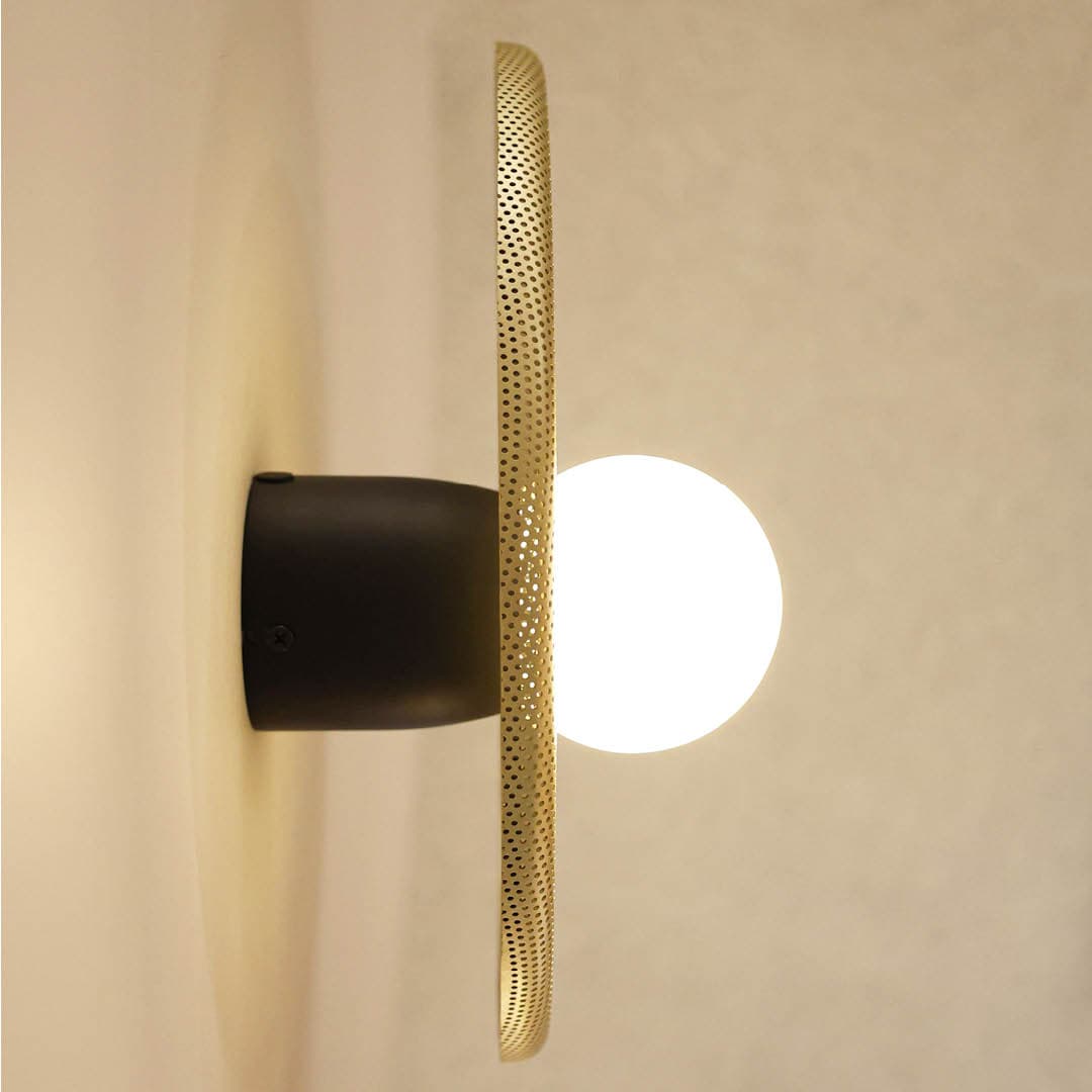 Haze Mesh Wall Light - 30cm in Gold-img-4