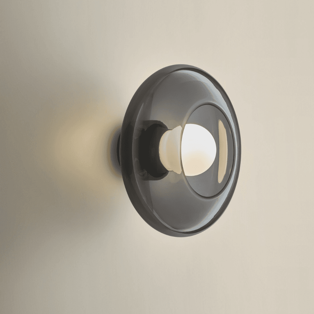 Haze Glass Wall Light in Smoke-img-1