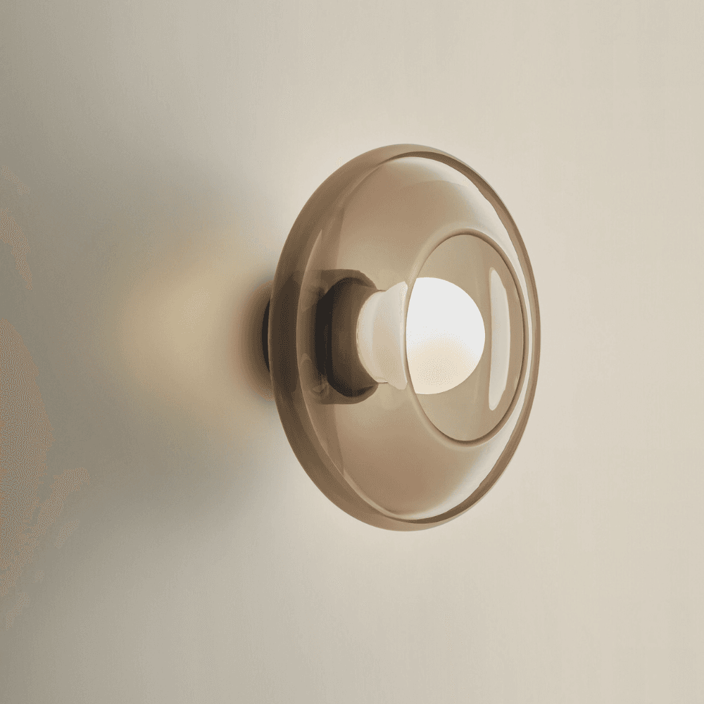 Haze Glass Wall Light in Amber-img-1