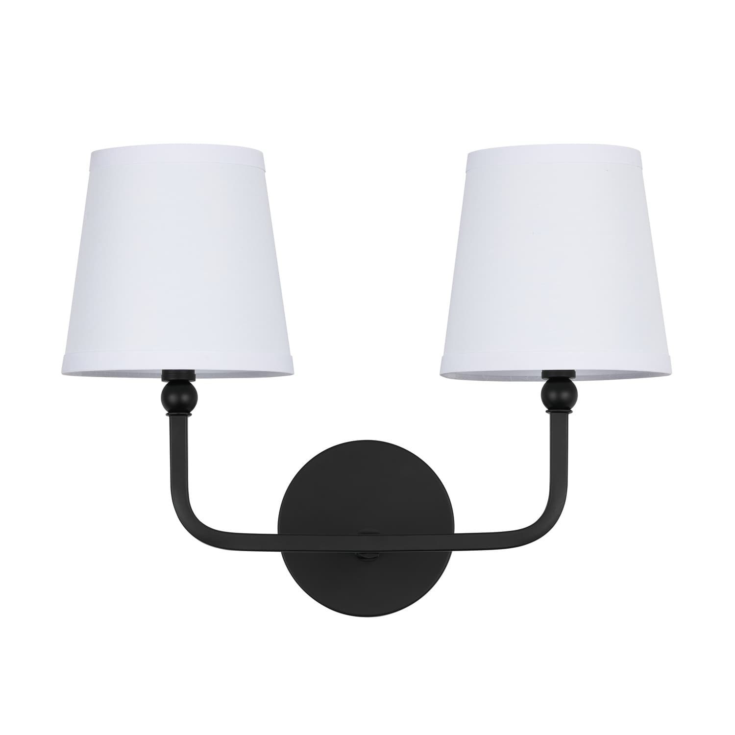 Peyton 2 Light Wall Light in Matte Black-img-2