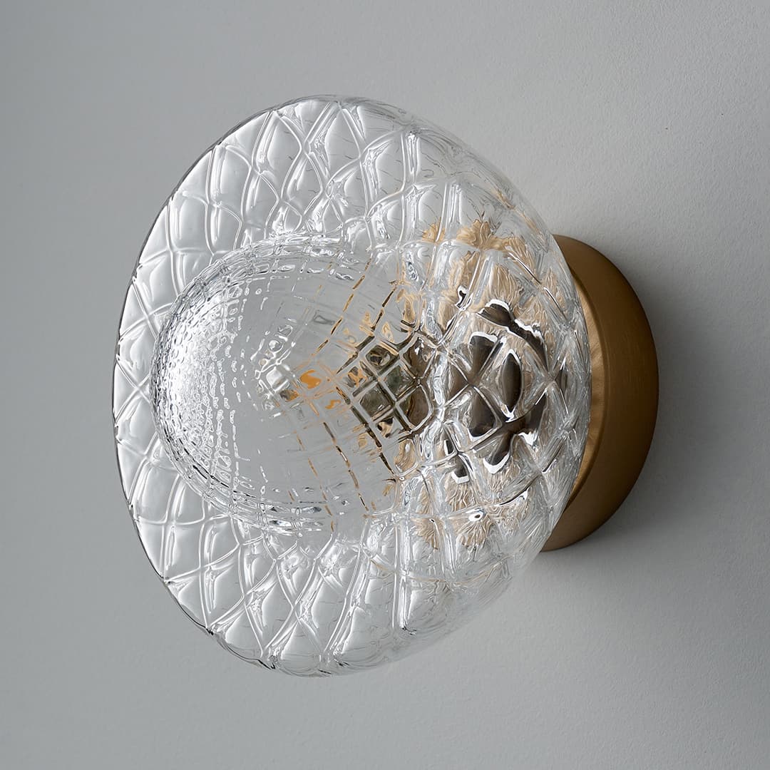Fia Ceiling Light in Brushed Gold & Clear Glass-img-6