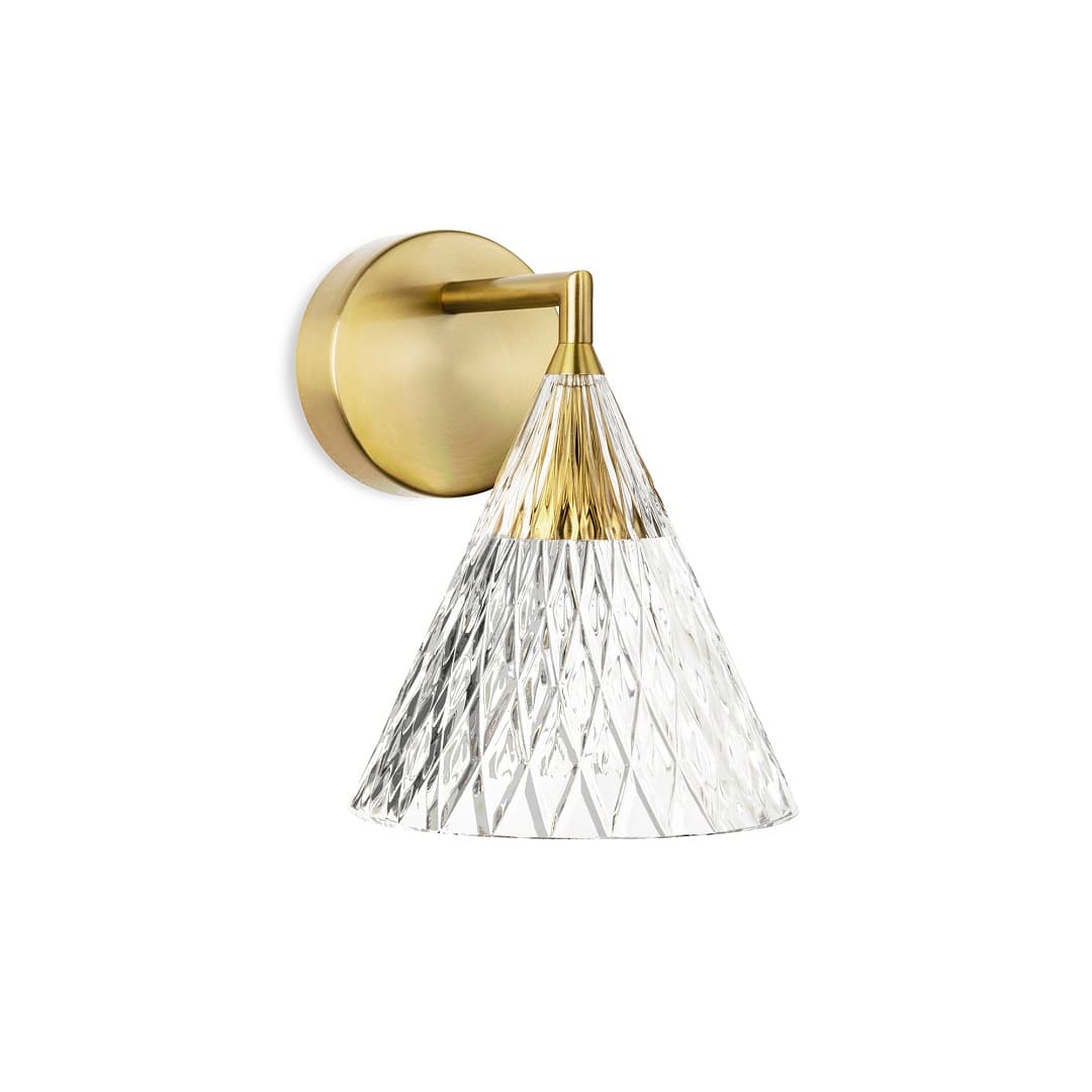 Carla LED Wall Light in Polished Brass-img-2