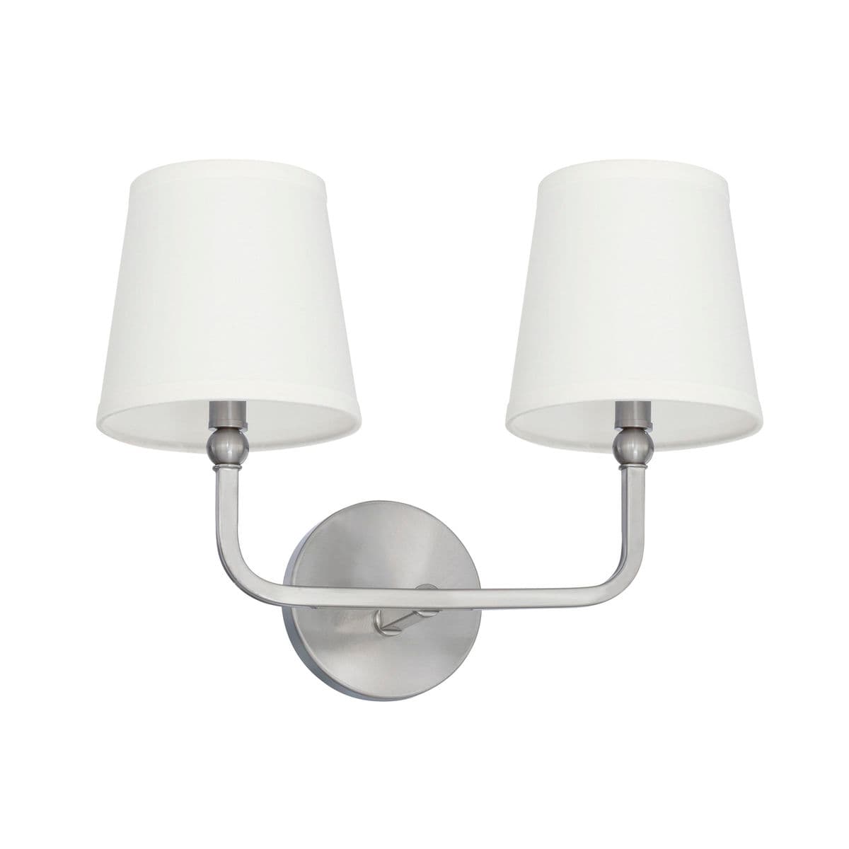 Peyton 2 Light Wall Light in Brushed Nickel-img-1