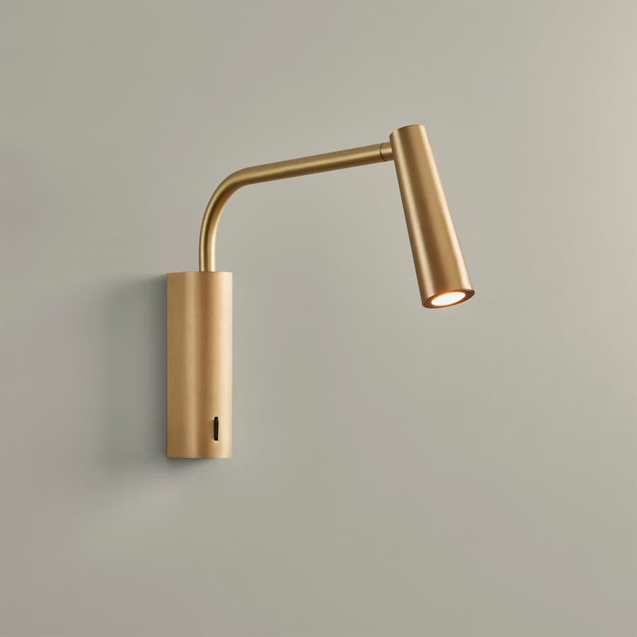 Turin LED Reading Wall Light in Matte Gold-img-1