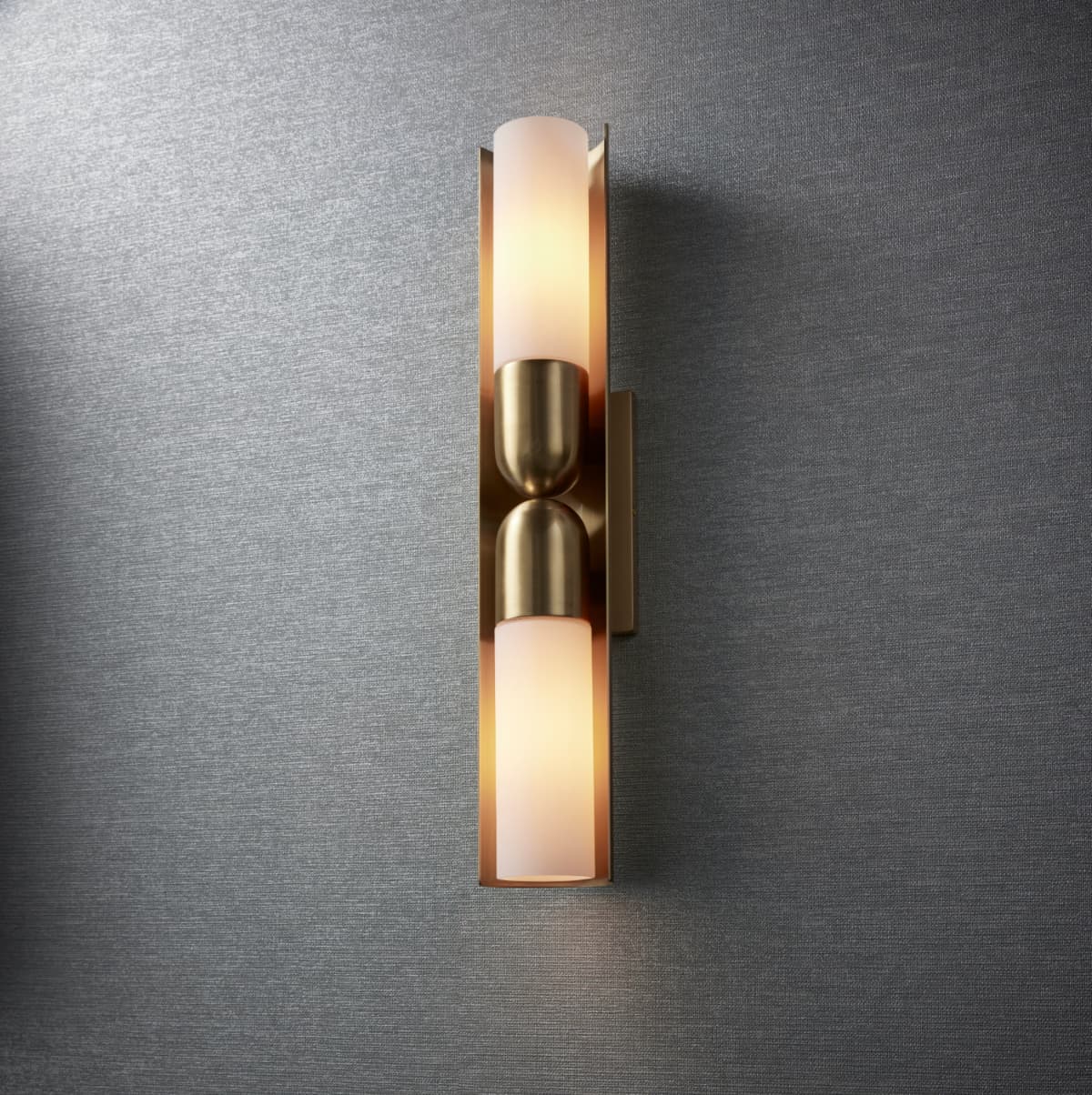 Anton 2 Light Wall Light in Aged Brass-img-2