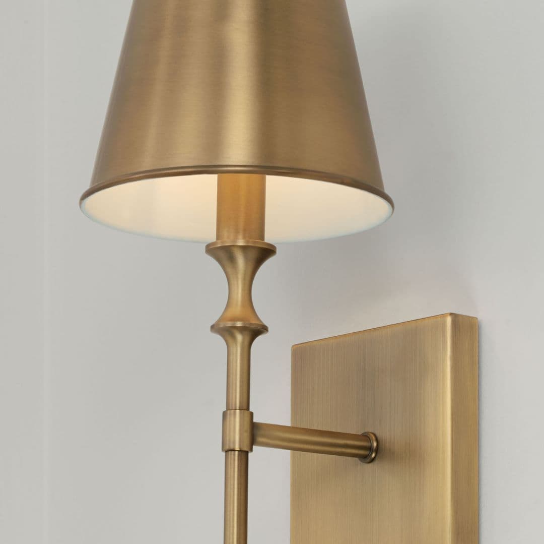 Barwon 1 Light Wall Light in Aged Brass-img-2