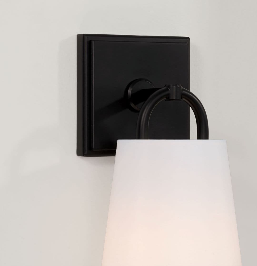 Winnie 1 Light Wall Light in Matte Black-img-2