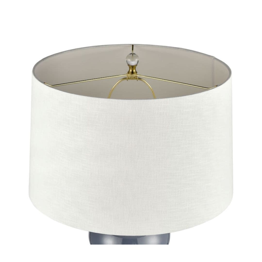 Merry 1 Light Table Lamp in Honey Brass & Cyan Blue-img-3