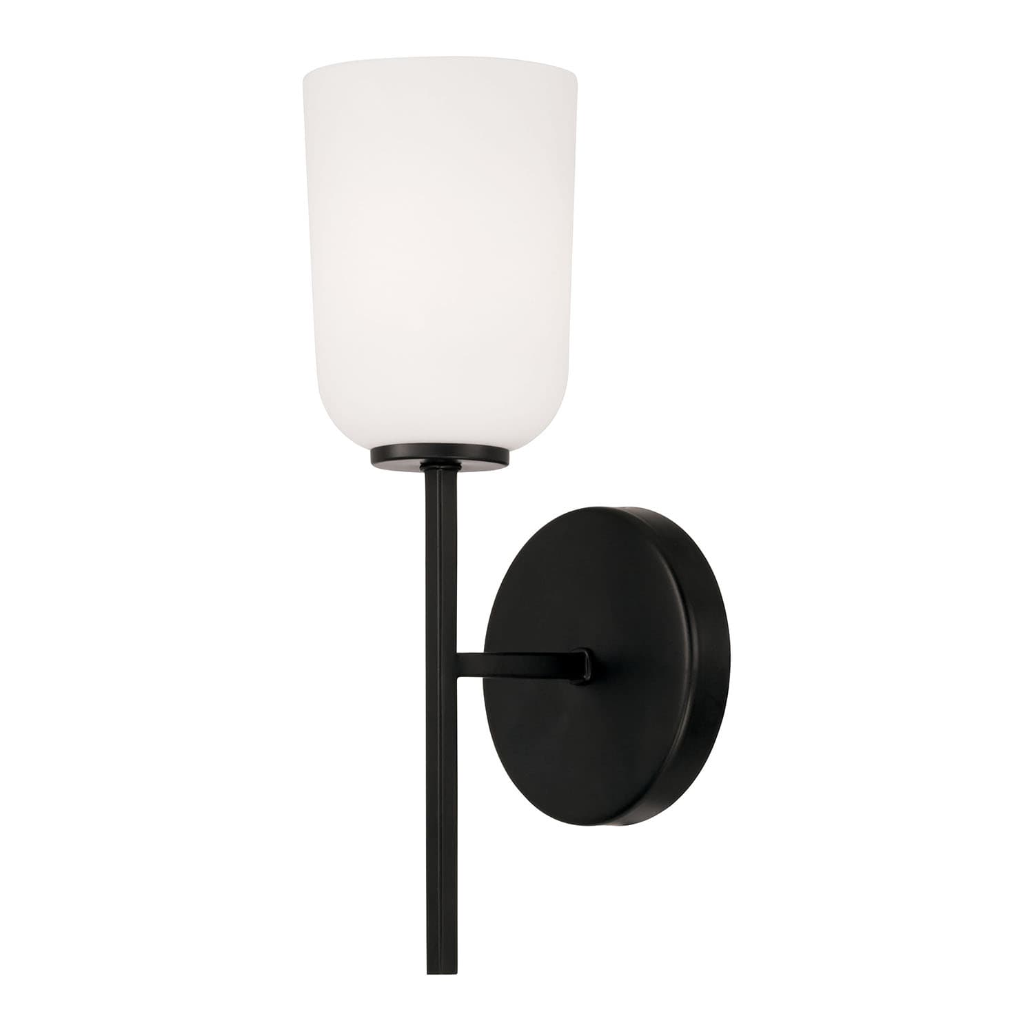 Brianna 1 Light Wall Light in Matte Black-img-2