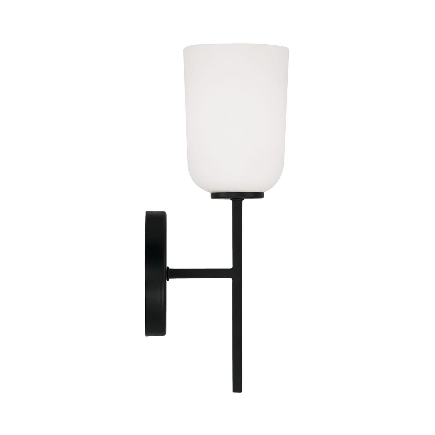Brianna 1 Light Wall Light in Matte Black-img-3