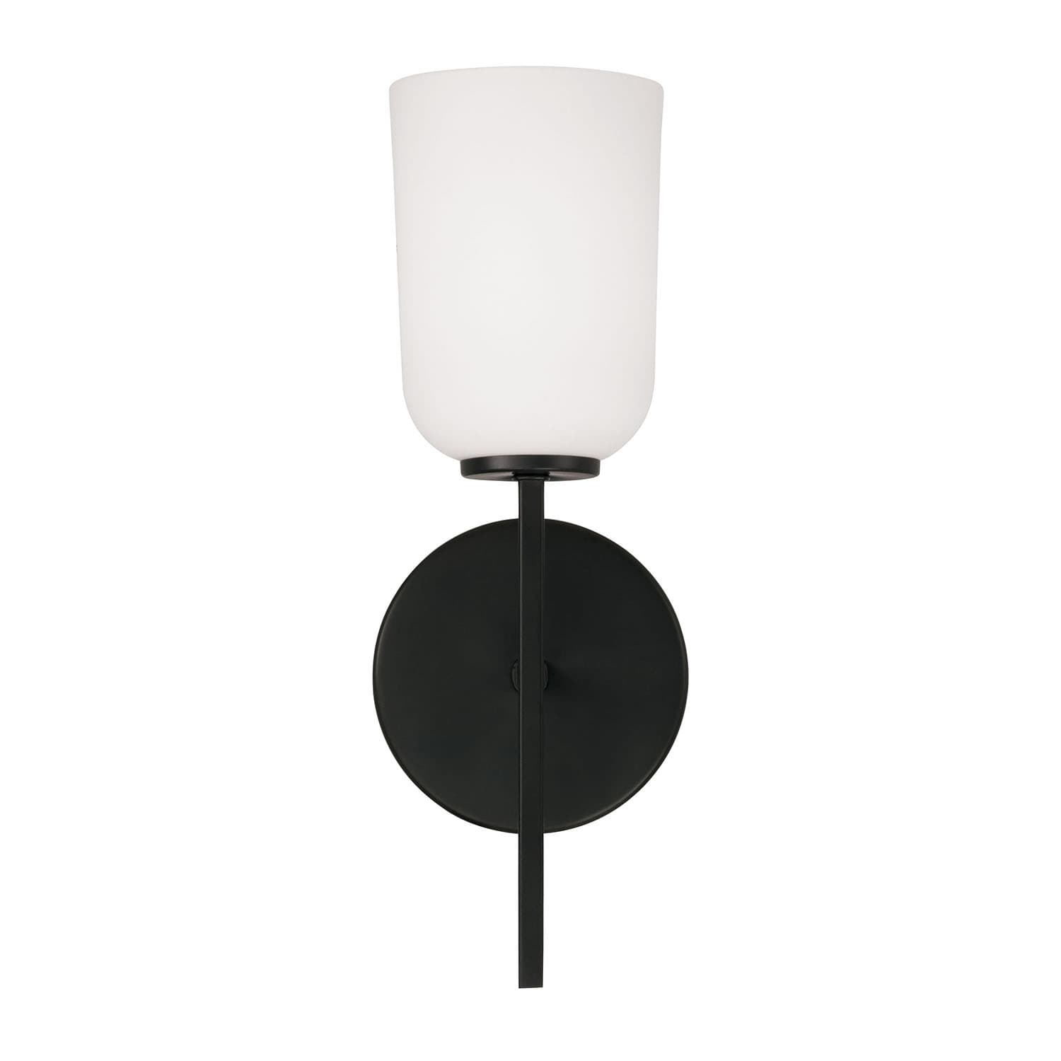 Brianna 1 Light Wall Light in Matte Black-img-4