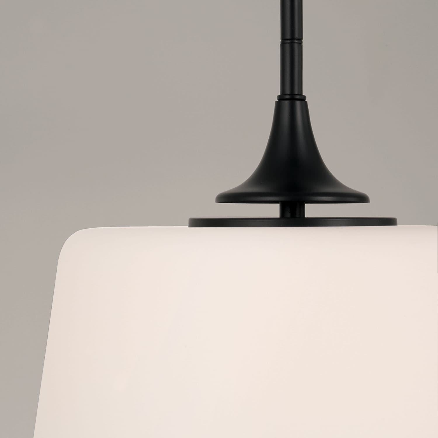 Clack 1 Light Semi-Flush in Matte Black-img-2