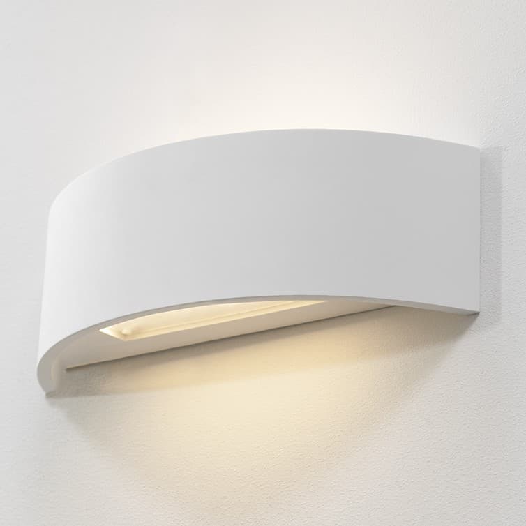 Valencia LED Curved Wall Light in White-img-1