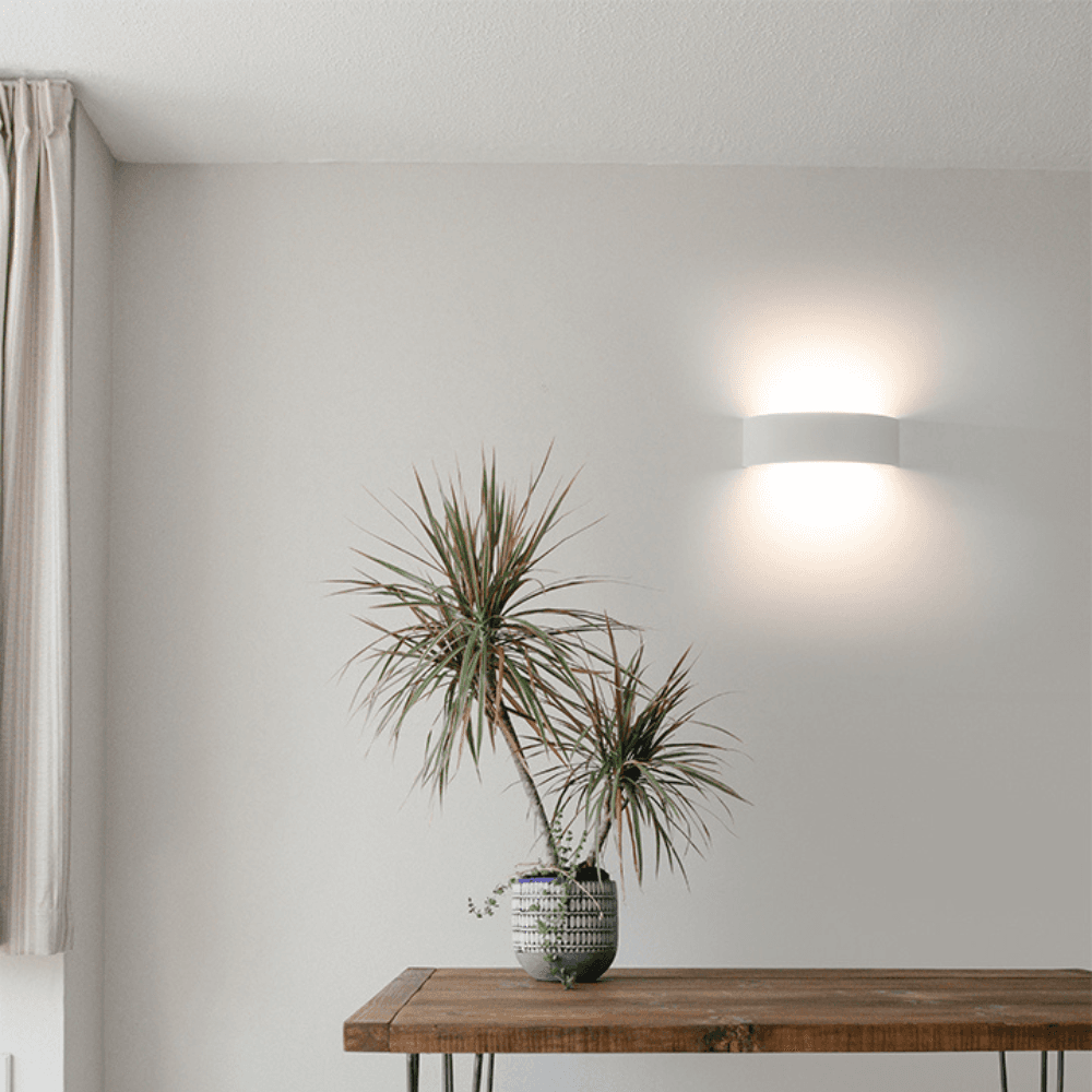 Valencia LED Curved Wall Light in White-img-2