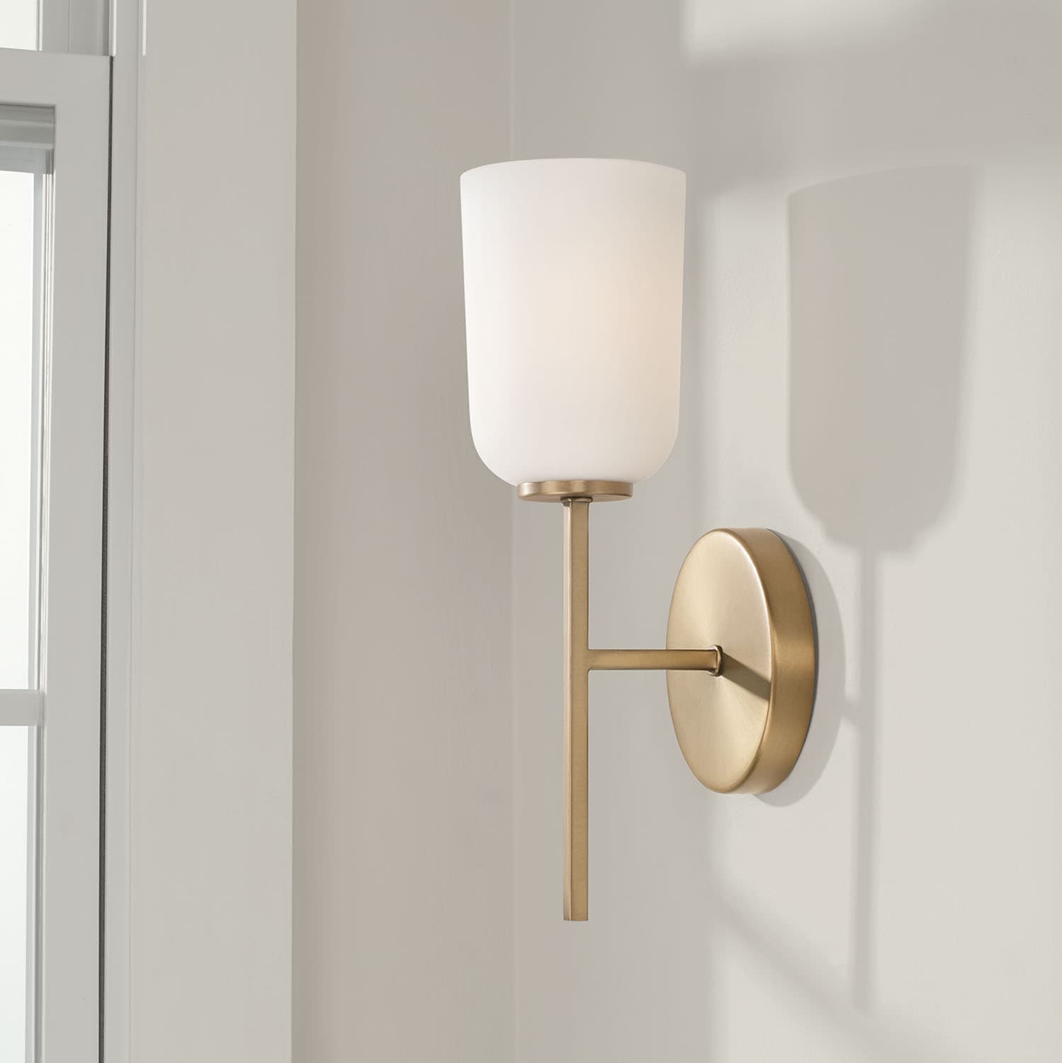 Brianna 1 Light Wall Light in Aged Brass-img-1
