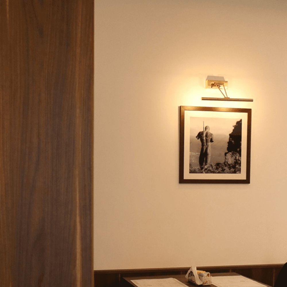 Ikon Picture 1 Light Wall Light - 38CM in Gold-img-1