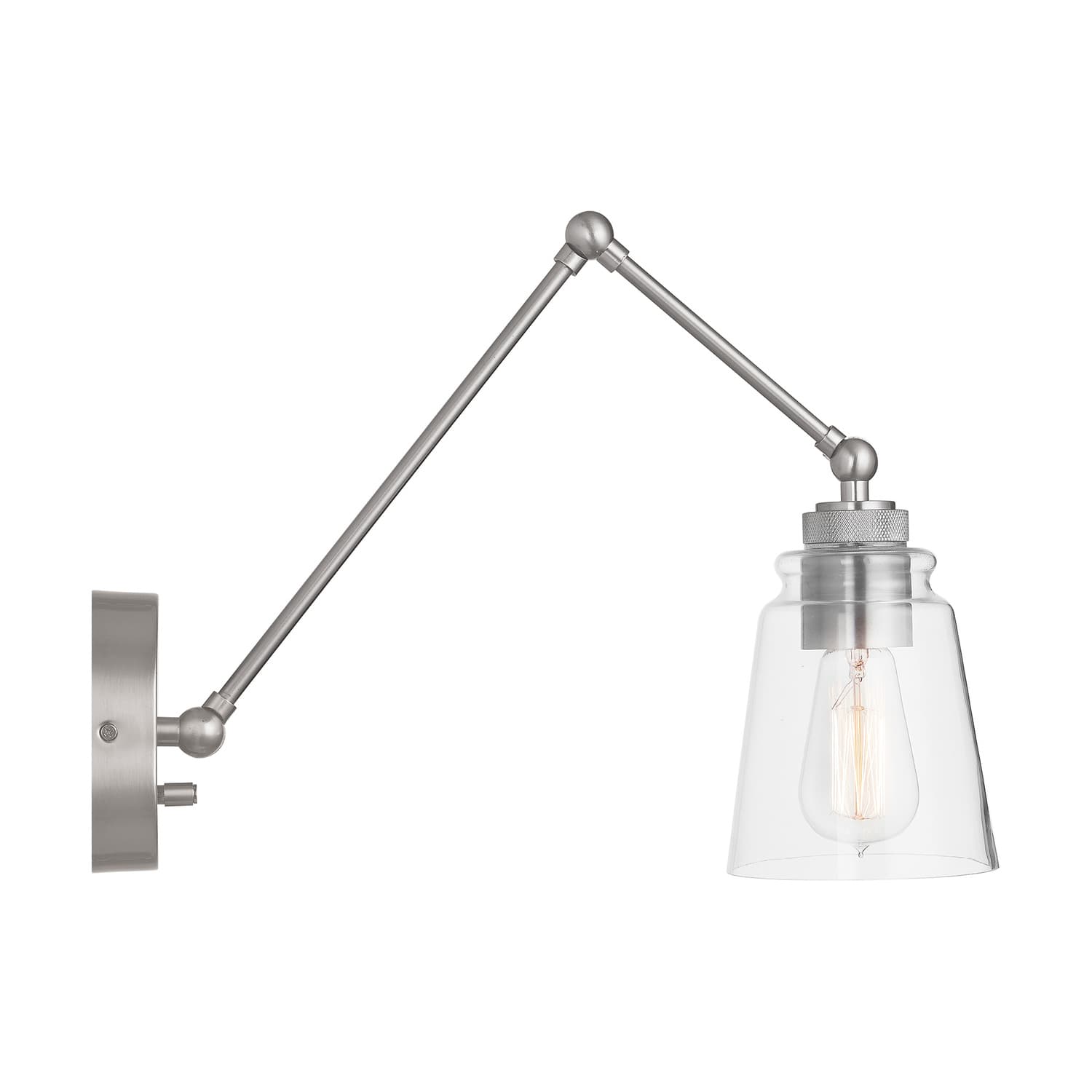 Prodi Adjustable Wall Light in Brushed Nickel-img-2