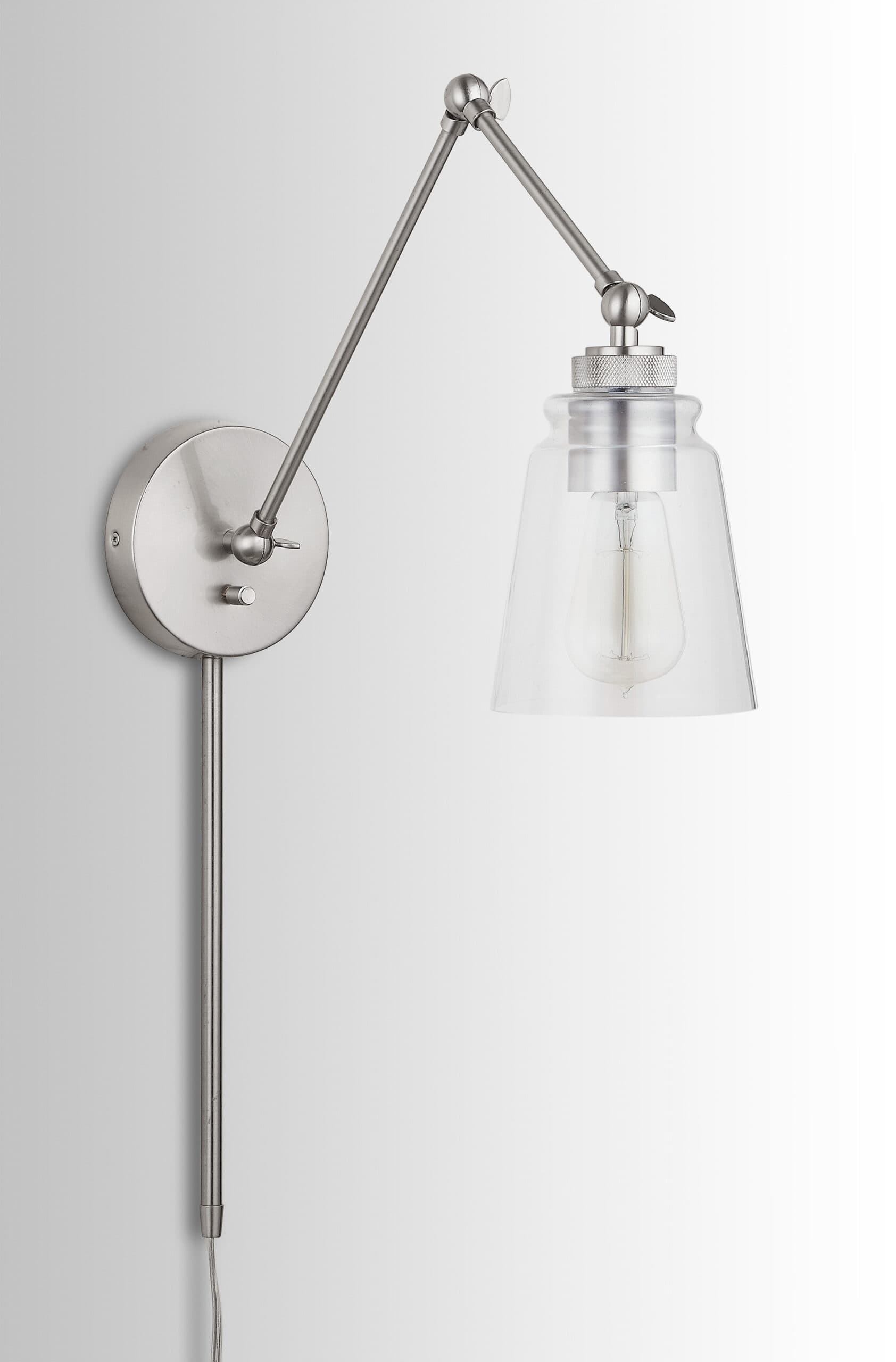 Prodi Adjustable Wall Light in Brushed Nickel-img-4