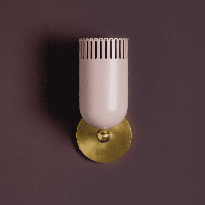 Posie 1 Light Wall Light in Natural Dust Pink-img-1