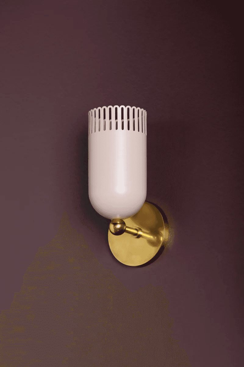 Posie 1 Light Wall Light in Natural Dust Pink-img-2