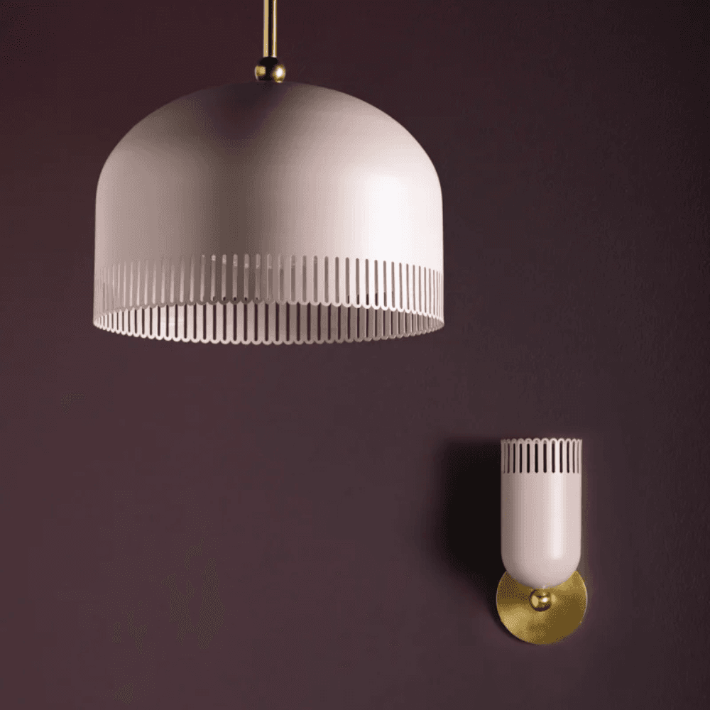 Posie 1 Light Wall Light in Natural Dust Pink-img-5