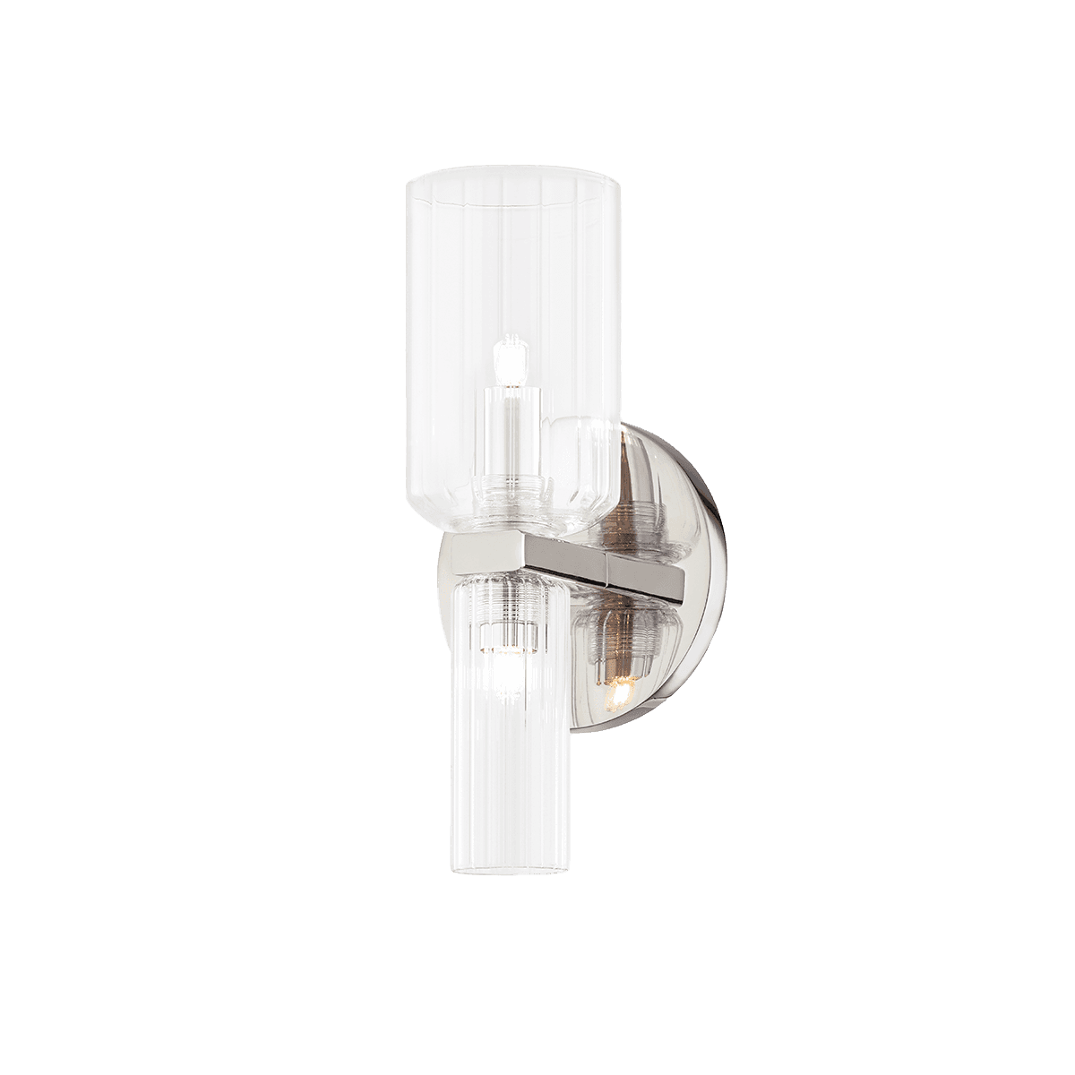 Kaye 2 Light Wall Light in Polished Nickel-img-1