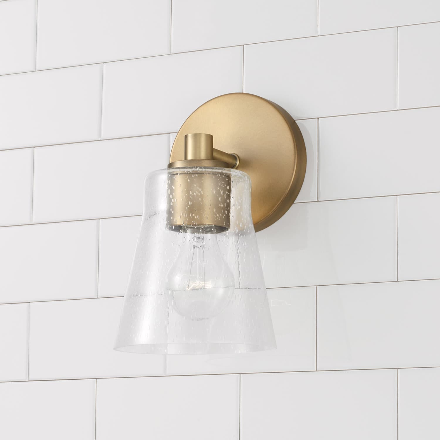 Acer 1 Light Wall Light In Aged Brass-img-1