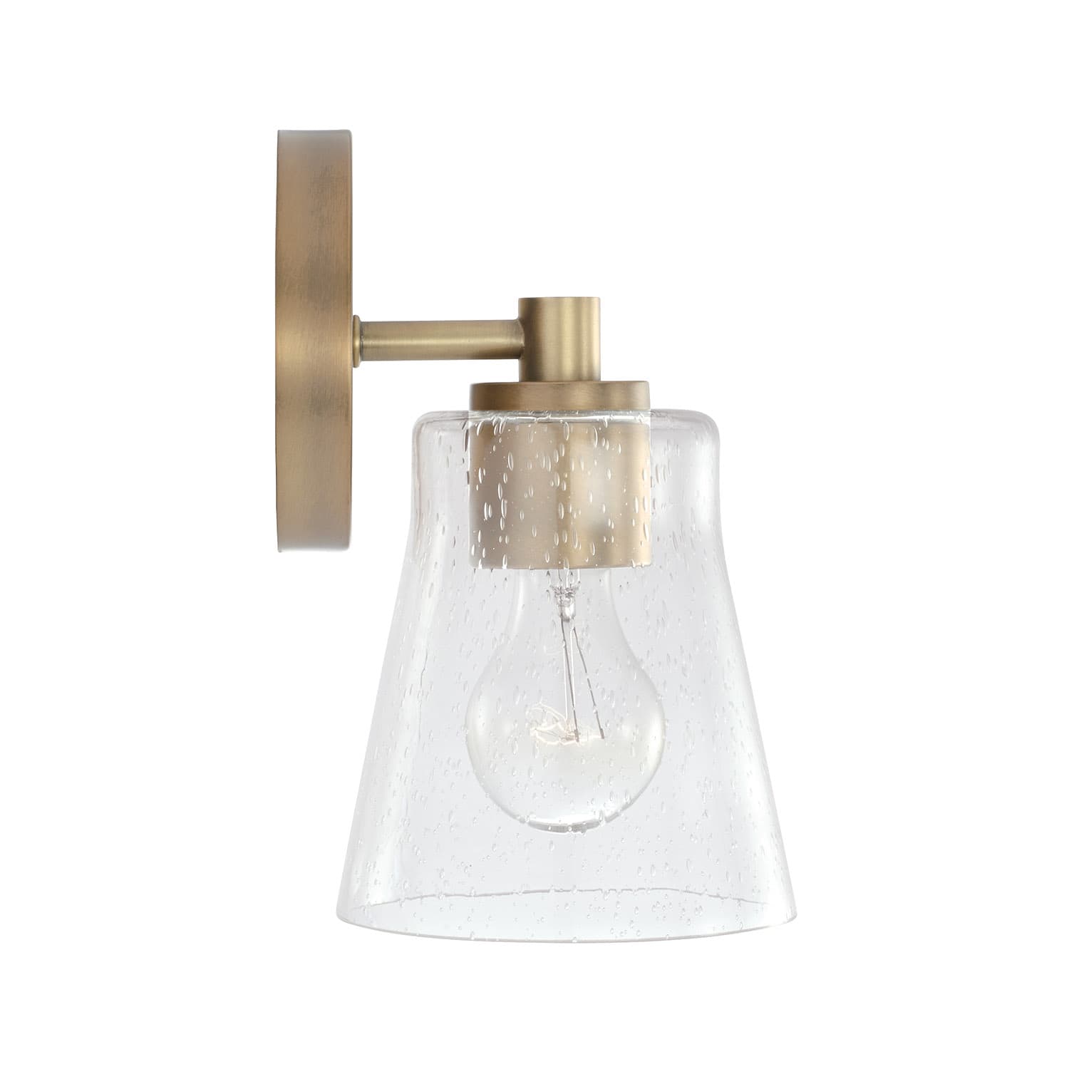 Acer 1 Light Wall Light In Aged Brass-img-4