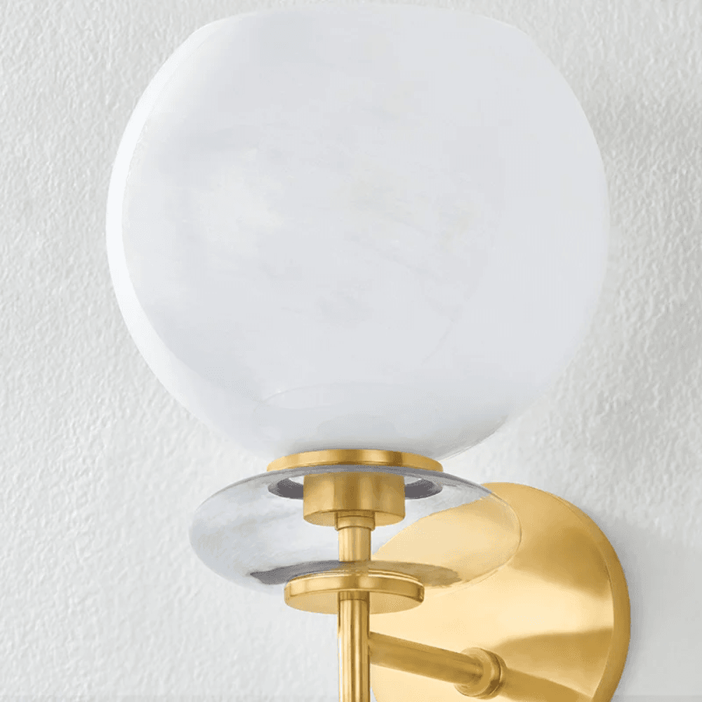 Farah 1 Light Wall Light In Aged Brass-img-2
