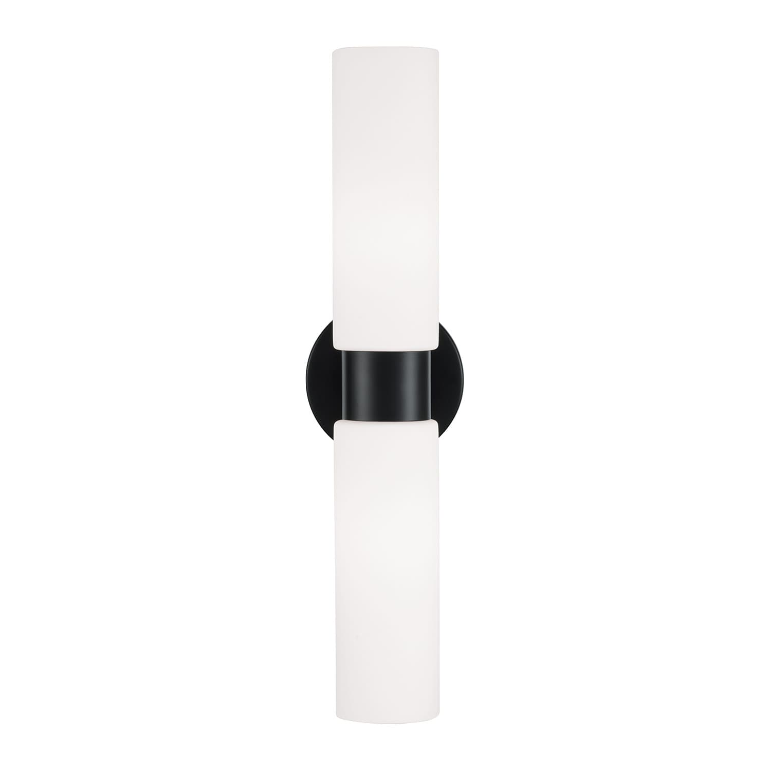 Ping 2 Light Wall Sconce In Matte Black-img-6