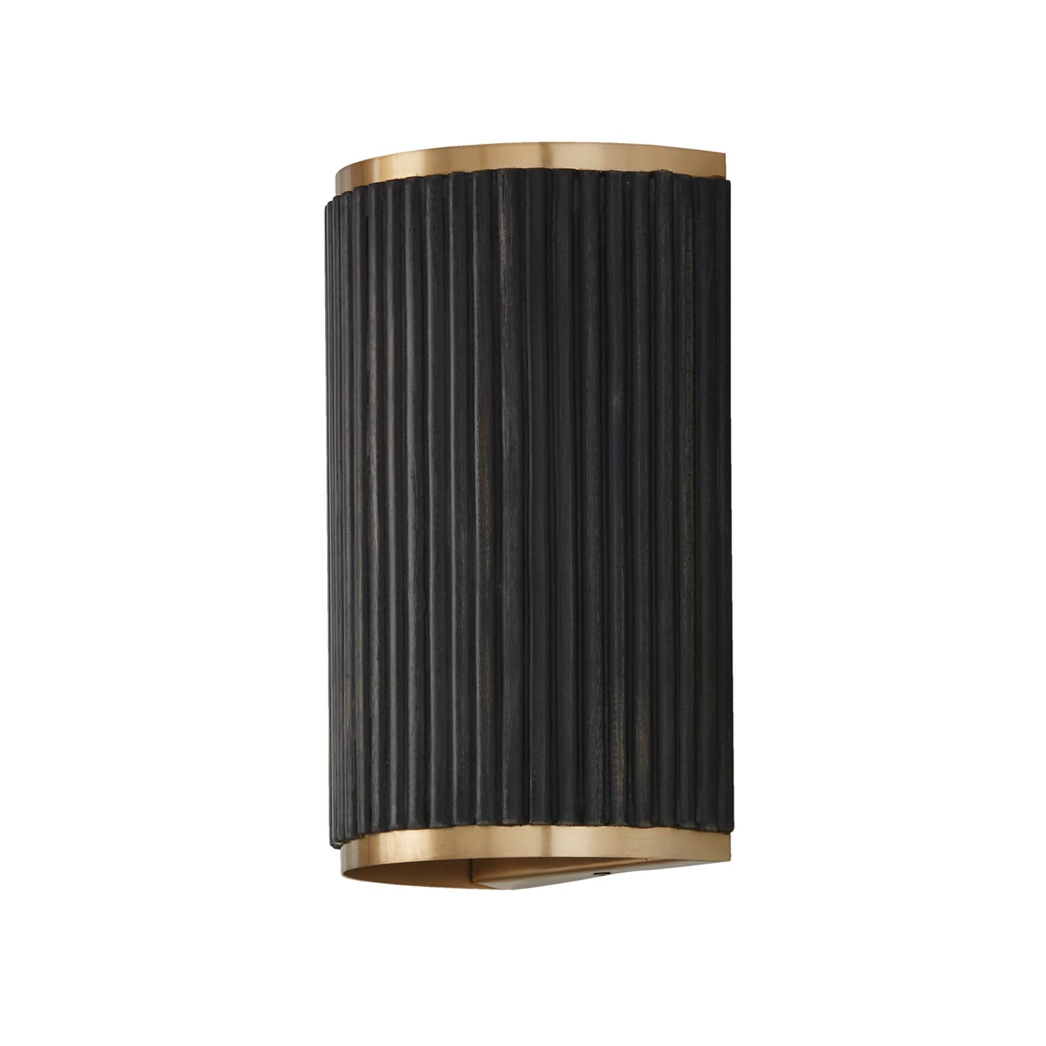Cody 2 Light Wall Sconce In Black Stain & Matte Brass-img-3