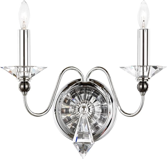 Jasmine 2 LT Wall Light in Polished Silver