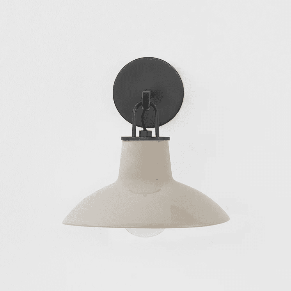 Potter 1 Light Wall Light Distressed Bronze & Ceramic Ivory Crackle-img-2
