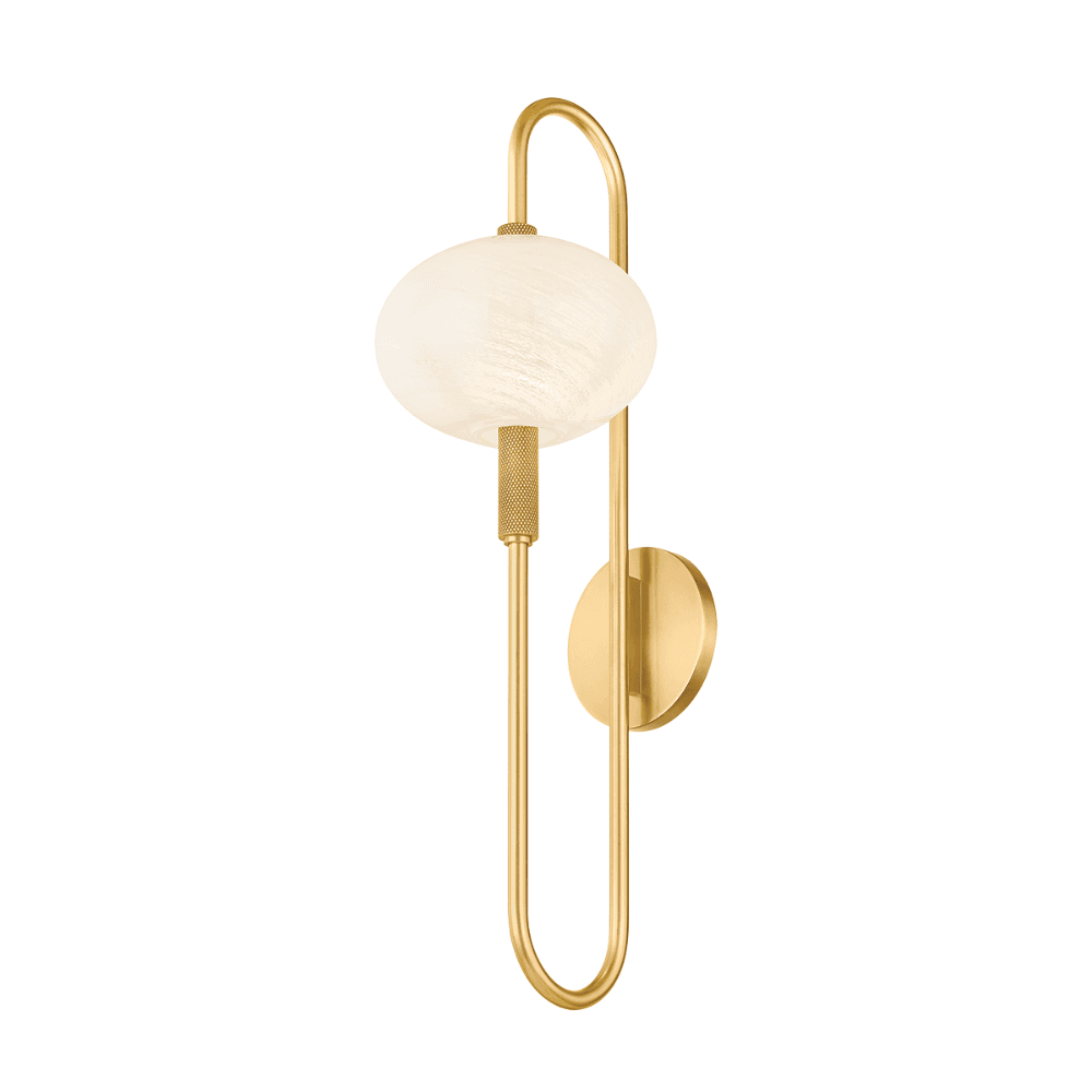 Daphne 1 Light Wall Light In Aged Brass-img-10