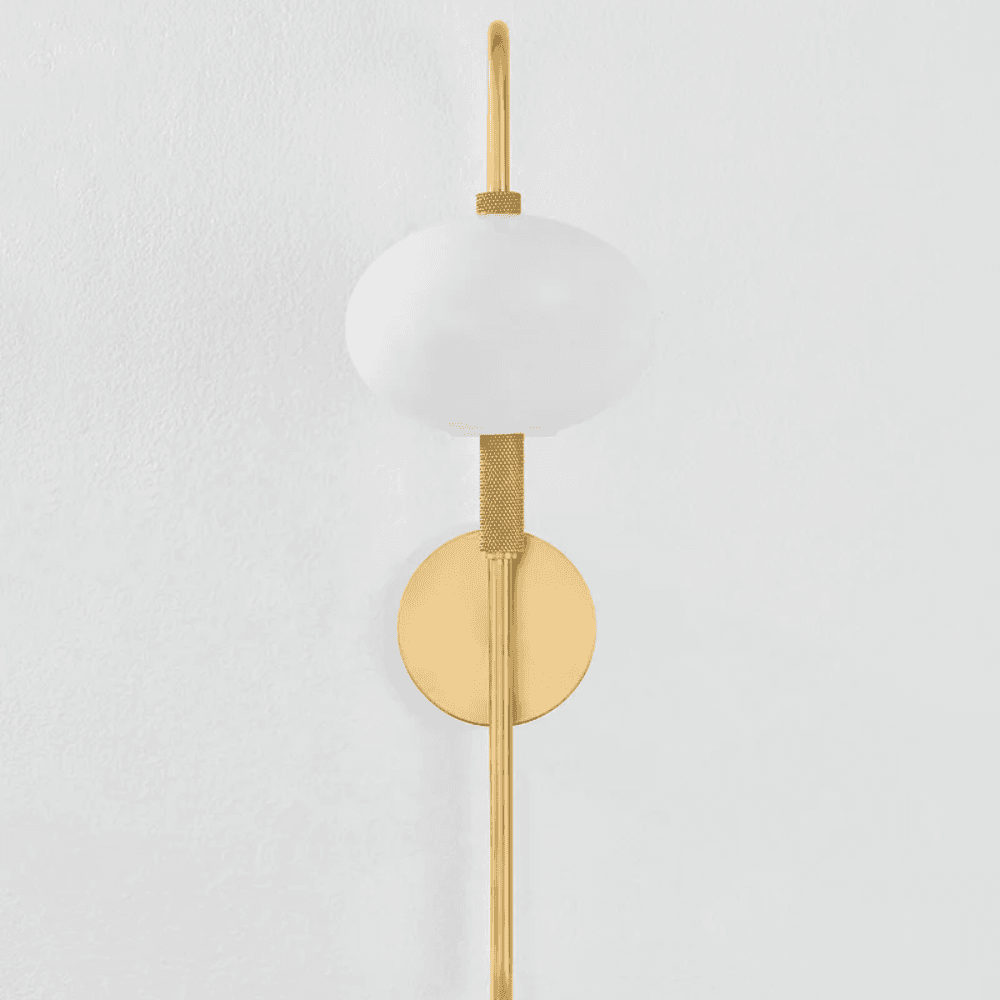 Daphne 1 Light Wall Light In Aged Brass-img-2