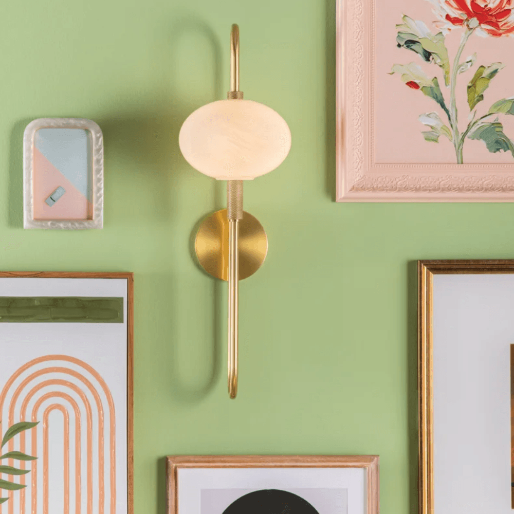 Daphne 1 Light Wall Light In Aged Brass-img-4