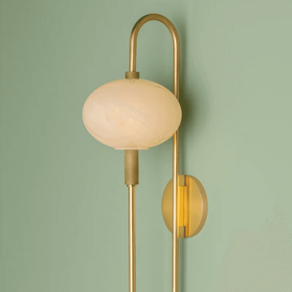 Daphne 1 Light Wall Light In Aged Brass-img-7
