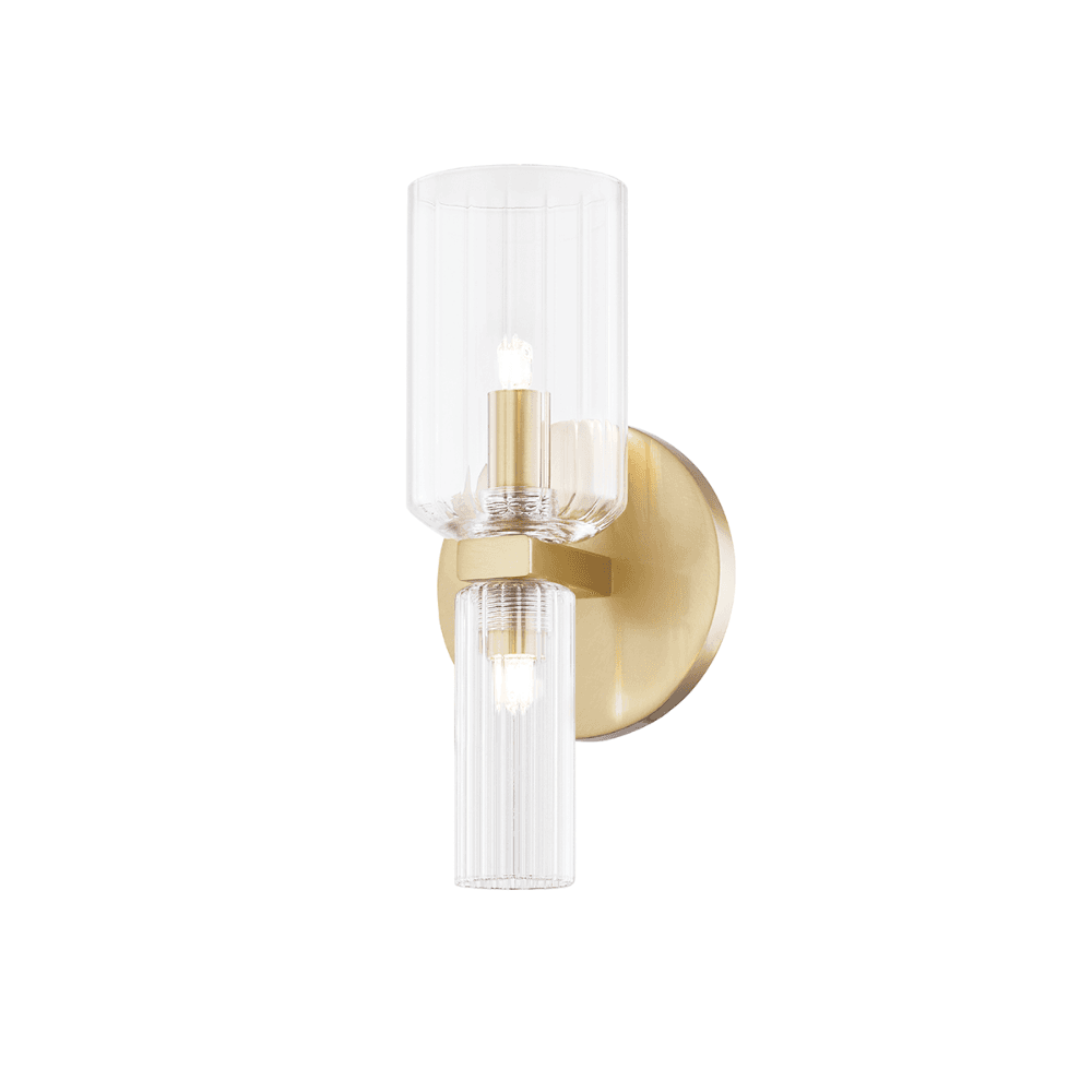 Kaye 2 Light Wall Light in Aged Brass-img-2