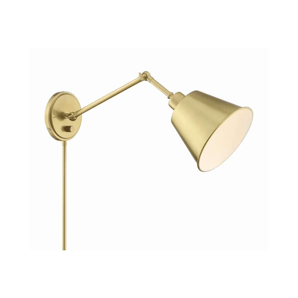 Dune 1 Light Wall Light - Small in Aged Brass-img-5