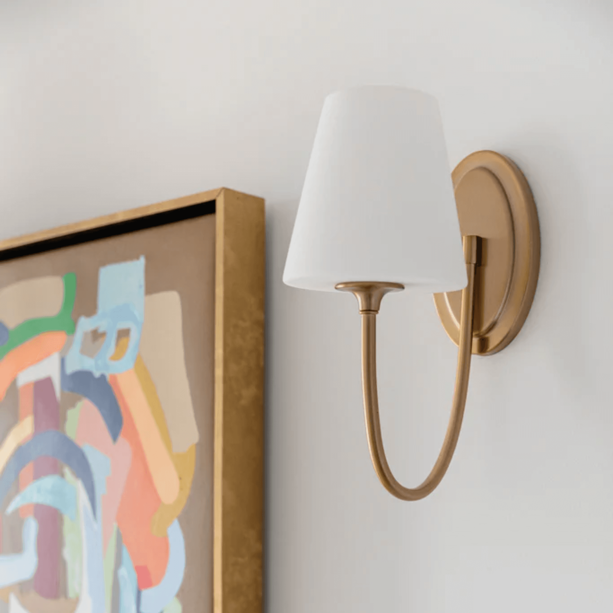 Fino 1 Light Wall Light in Aged Brass-img-1