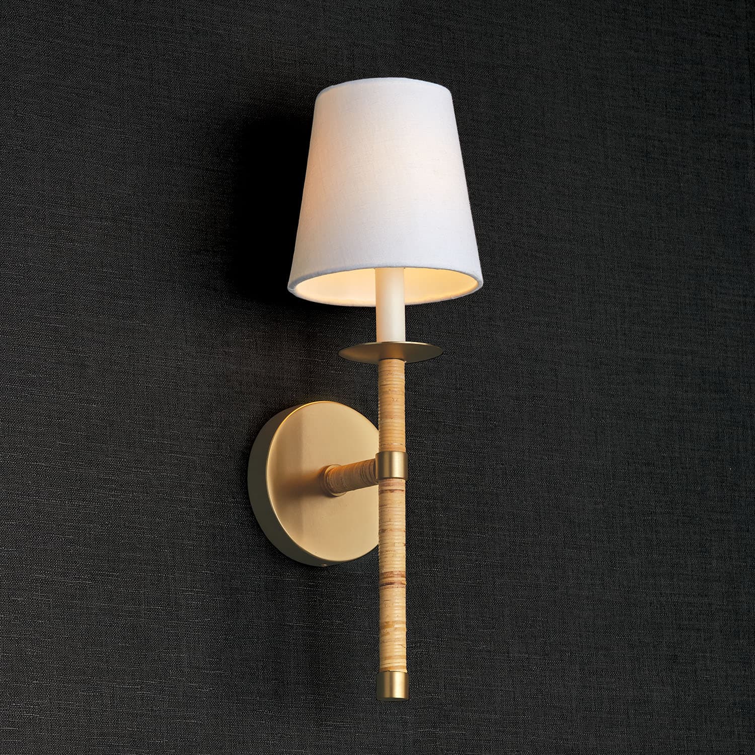 Lia 1 Light Wall Light in Matte Brass-img-3