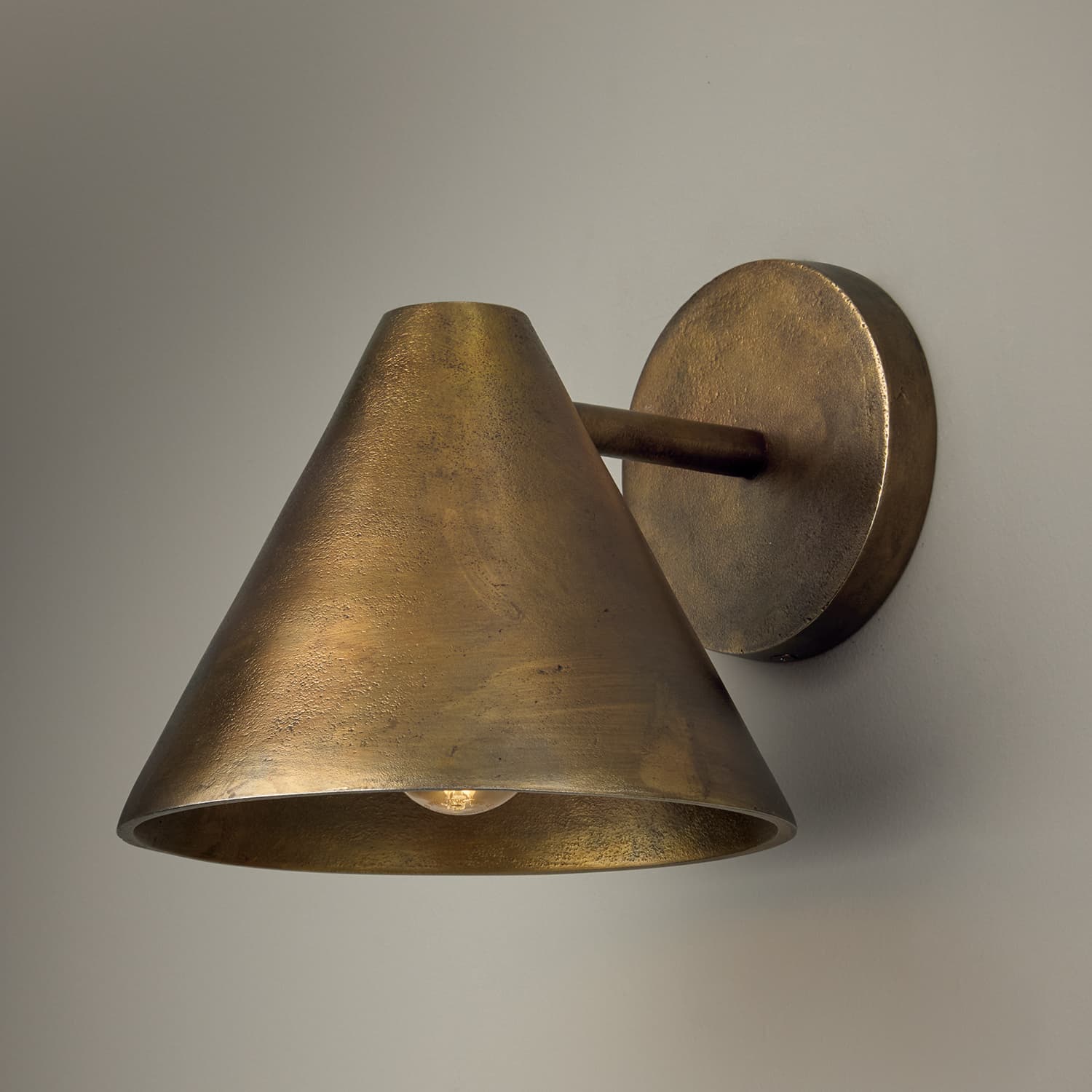 Theo 1 Light Wall Light in Oxidised Brass-img-1