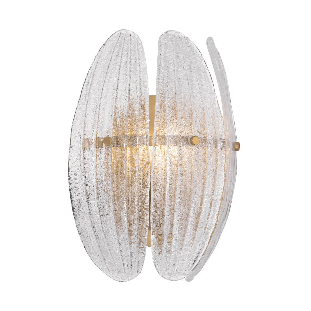 Piastra Glass 1 Light Wall Light in Legacy Brass-img-3