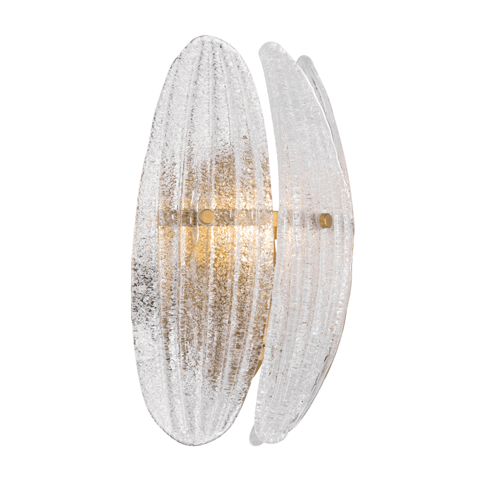 Piastra Glass 1 Light Wall Light in Legacy Brass-img-4