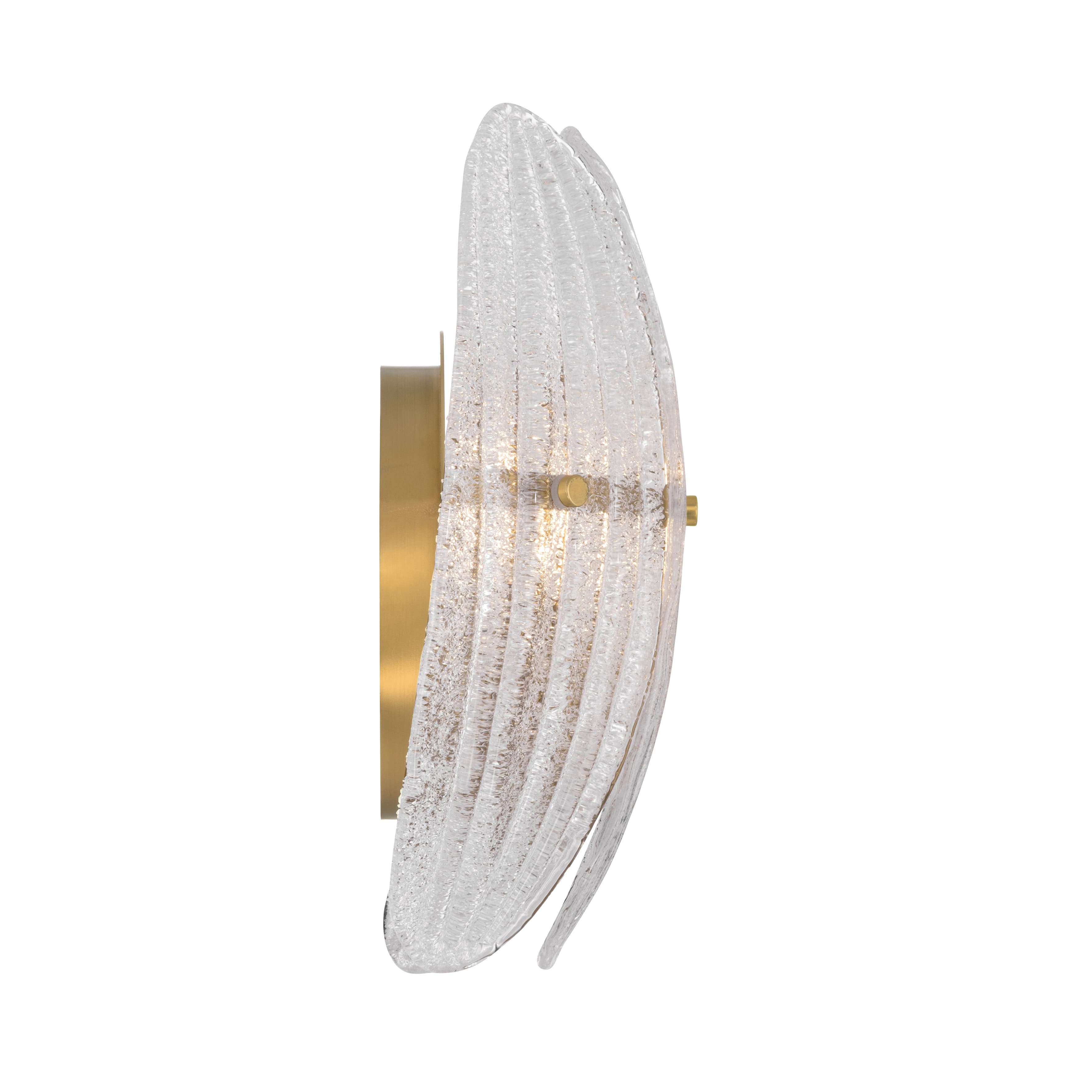Piastra Glass 1 Light Wall Light in Legacy Brass-img-5