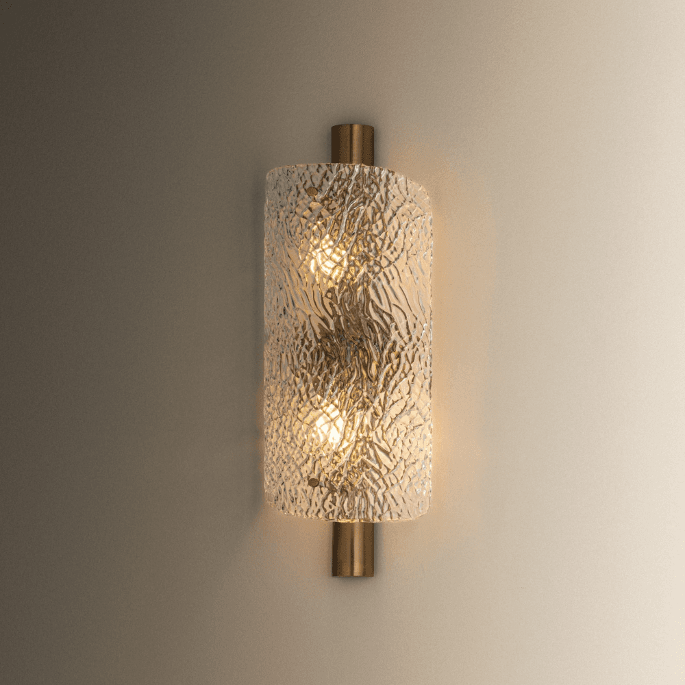 Laine 2 Light Wall Light in Patina Brass-img-1