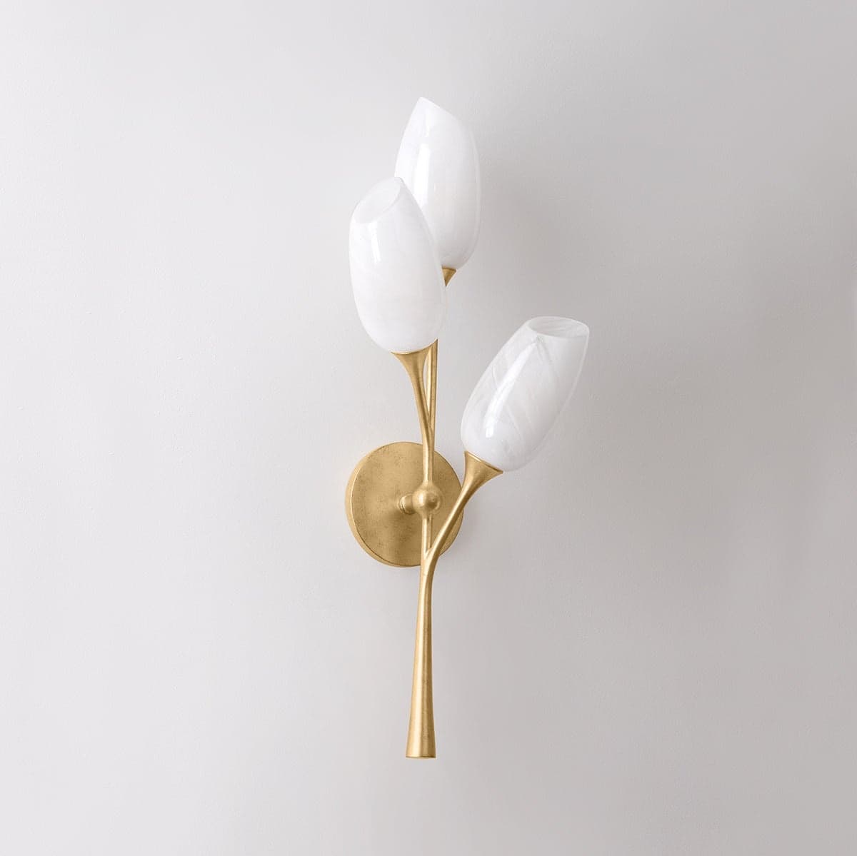 Beatrice 3 Light Wall Light in Vintage Gold Leaf-img-4
