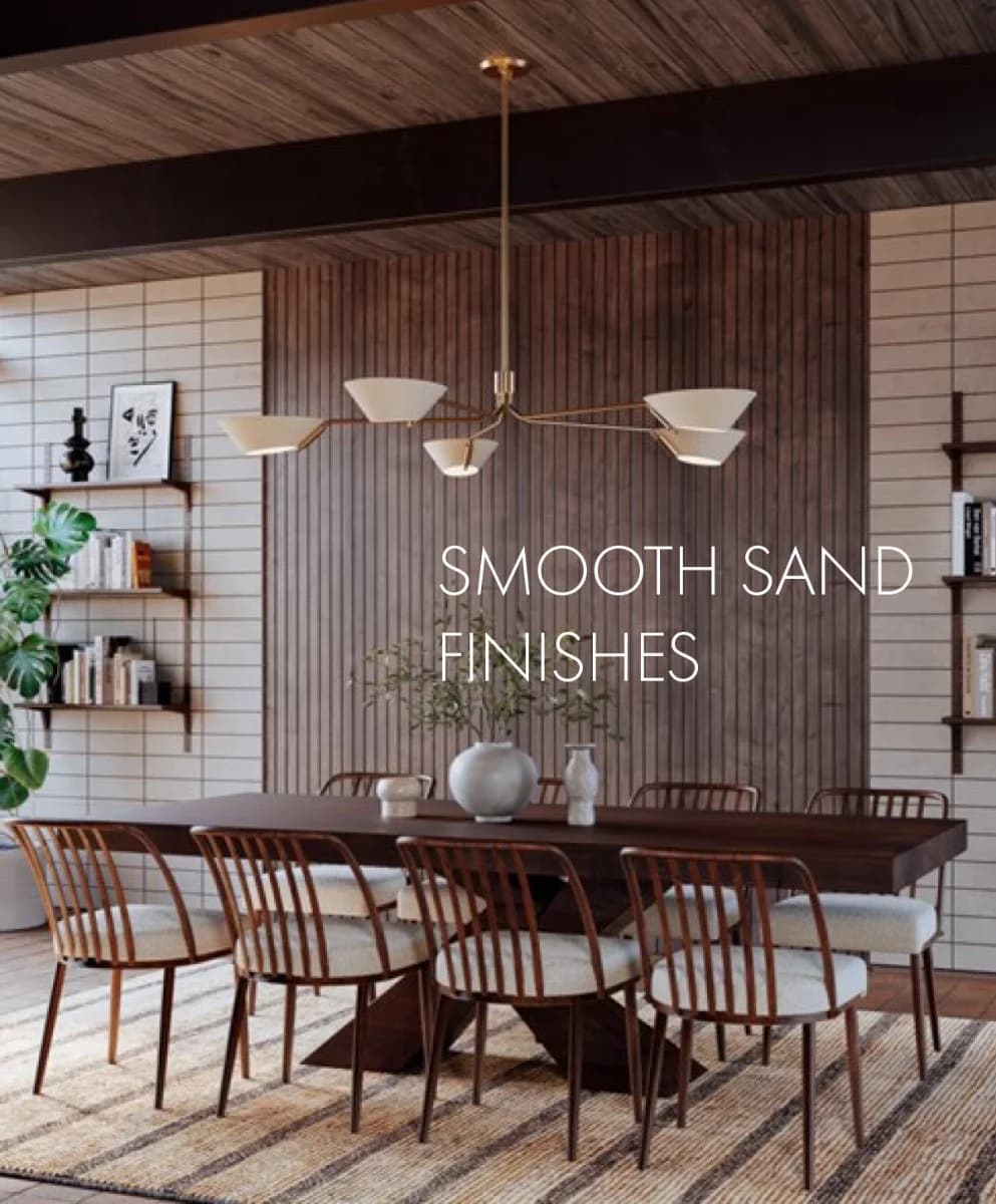 Herman 5 Light Chandelier in Patina Brass & Soft Sand | Custom Lighting